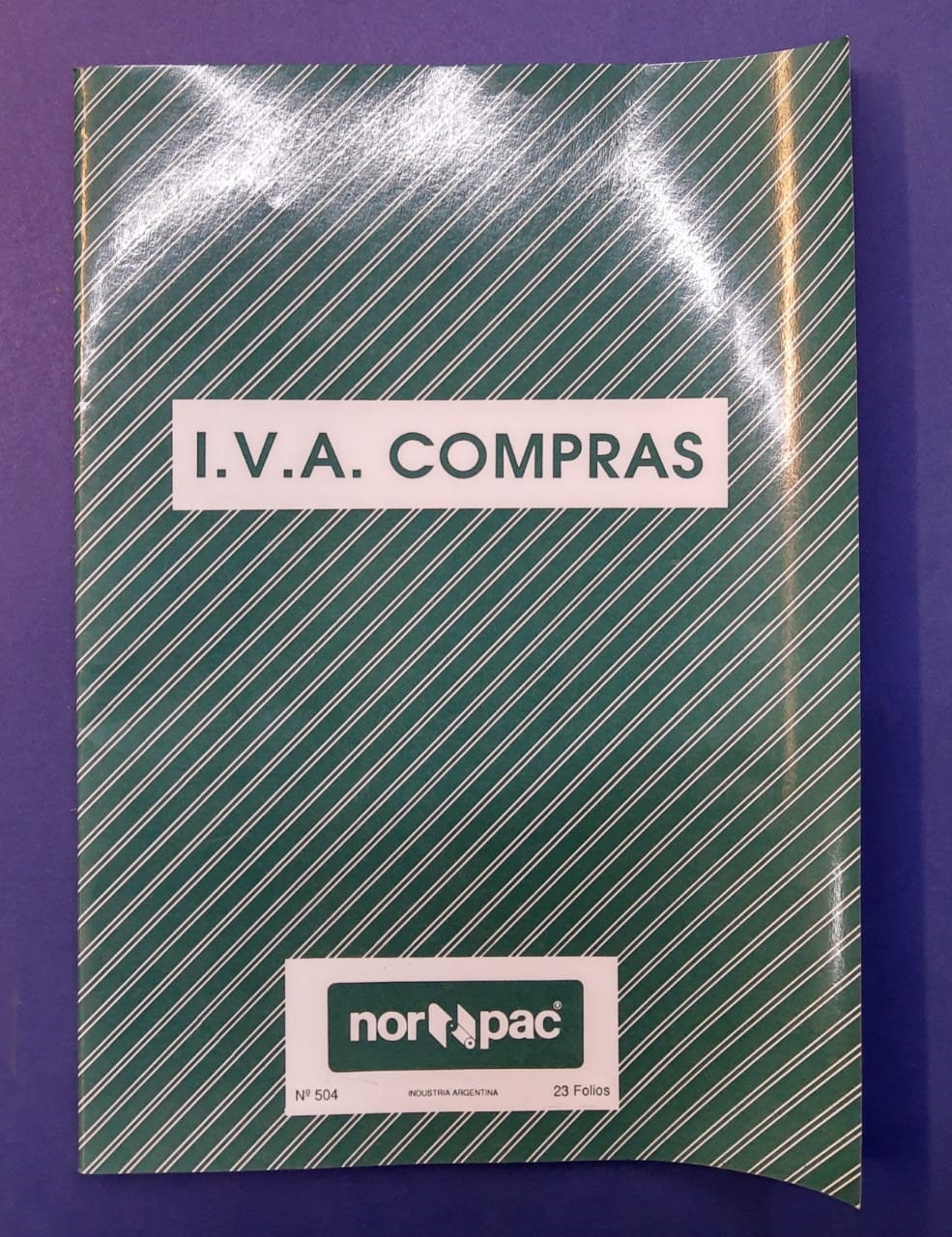 LIBRO 504 IVA CPRA 23 FOLIOS 22X29 NORPA