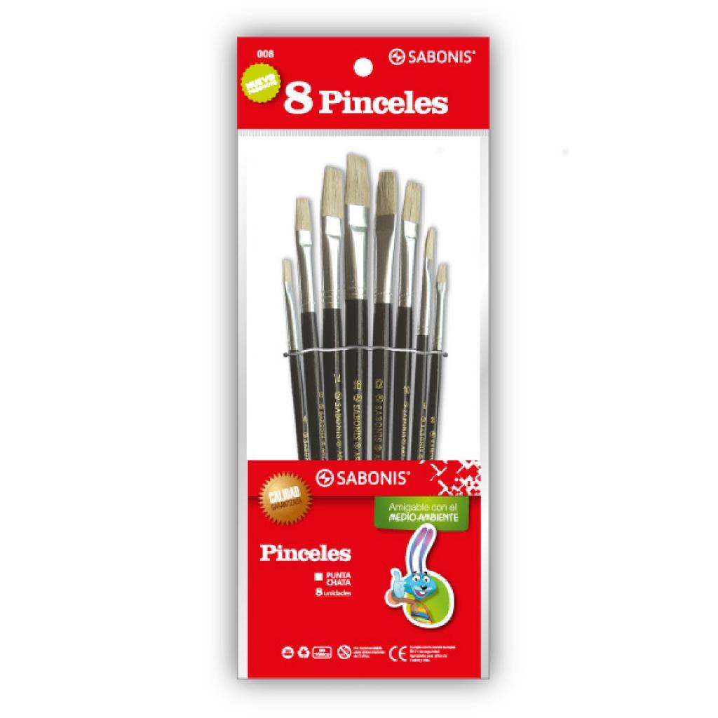 PINCEL PL108 CHATO SET X8 SABONIS