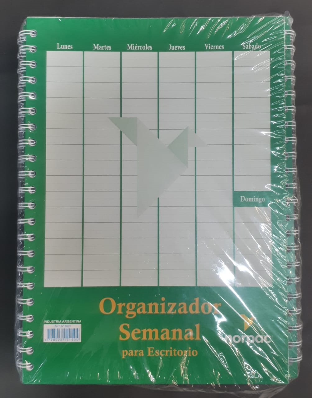 ORG 6002 SEMANAL PERPETUO VERTICAL 20X30