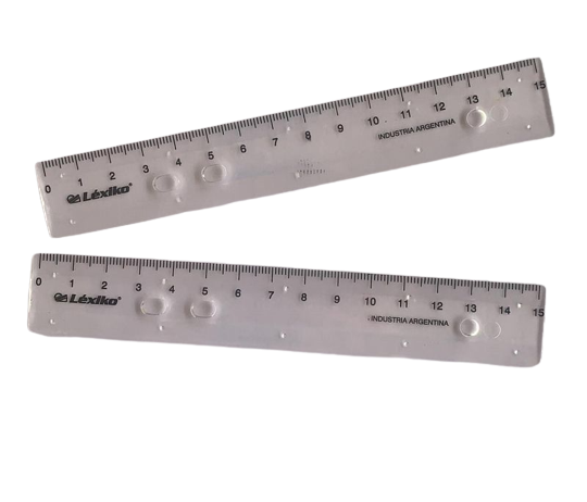REGLA 15CM X24 TRANSP LEXICO