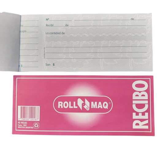 RECIBO 1001 7,5x19/40H ROLL MAQ