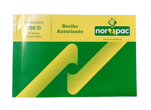 RECIBO 250D 20X14/25X2H DUPLICADO NORPA