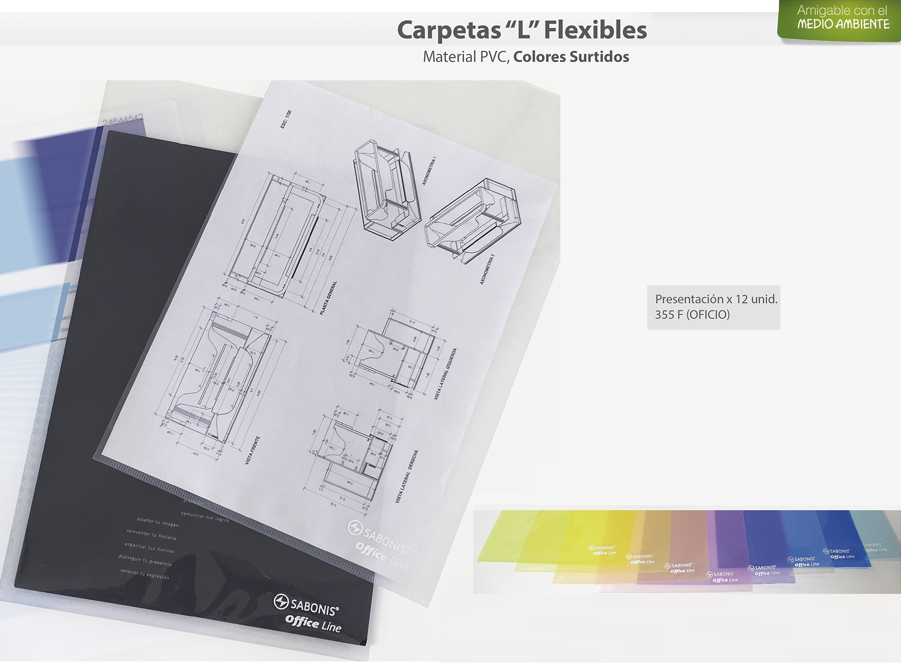 CARPETA L E357 CLASIFICADOR OF X12 SABON