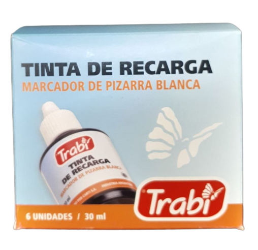 TINTA P/PIZARRA BLANCA 30cm3 TRABI