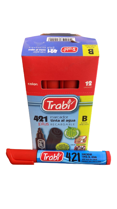 MARC 421 AGUA CHATO X12 ROJO TRABI
