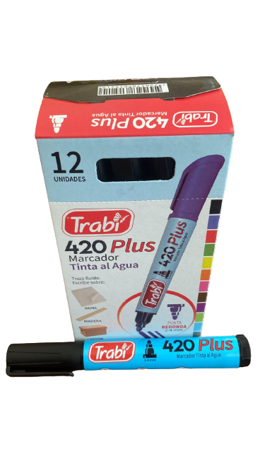 MARC 420 AGUA REDONDO X12 NEGRO TRABI