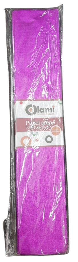 PAPEL CREPE ROSA METALIZADO X5 OLAMI