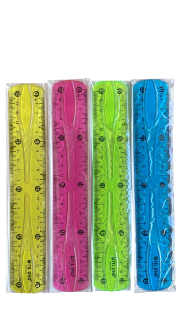 REGLA 20CM FLEXIBLE UTIL-UNO