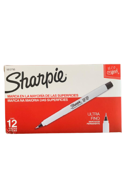 MICROFIBRA  X12 NEGRO SHARPIE (ULTRA FI)