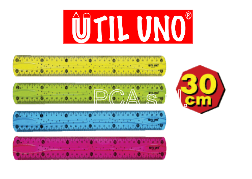 REGLA 30CM FLEXIBLE UTIL-UNO