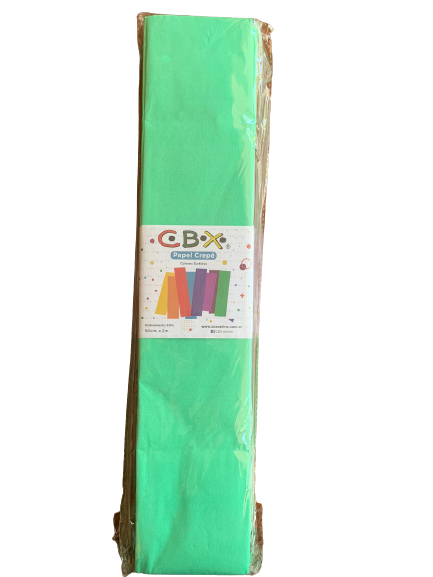 PAPEL CREPE VERDE AGUA X10 CBX