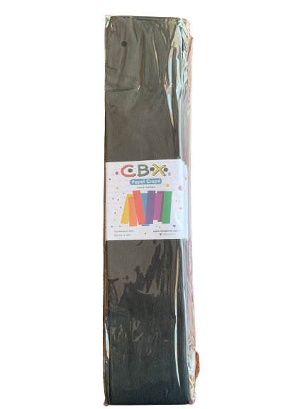 PAPEL CREPE NEGRO X10 CBX