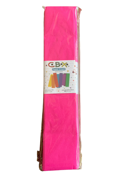 PAPEL CREPE FUCSIA FUERTE  X10 CBX