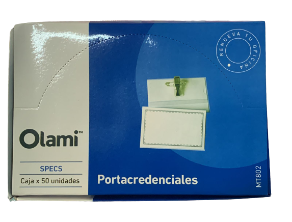 PORTACREDENCIAL 6X9CM CAJA X50U OLAMI