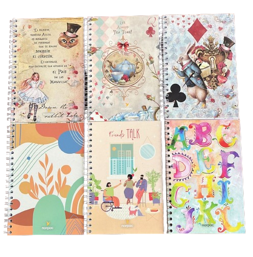 LIBRETA 8250R 11X17CM 60HJ FANTASIA NORP
