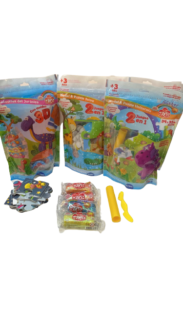 DIDO SET PUZZLE + MASAS INFANTIL 4 MOD