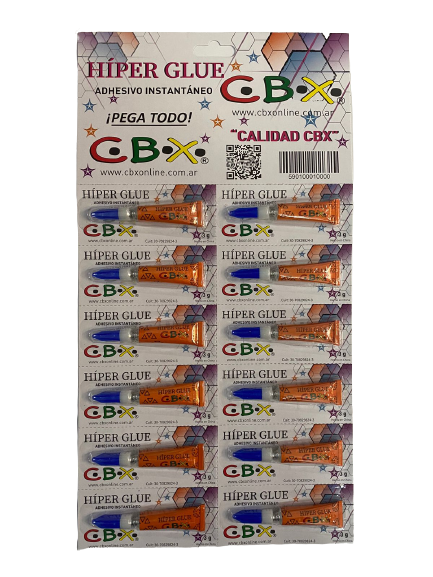 ADHESIVO HIPER GLUE 3GR BLISTER X12u CBX