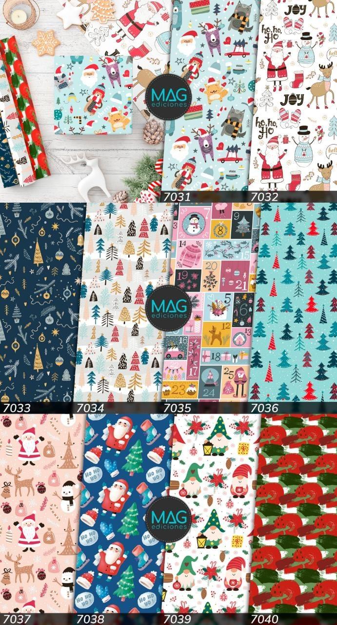 PAPEL DE REGALO NAVIDEÑO 75X100CM MAG