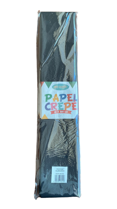 PAPEL CREPE NEGRO  X10 IBICO
