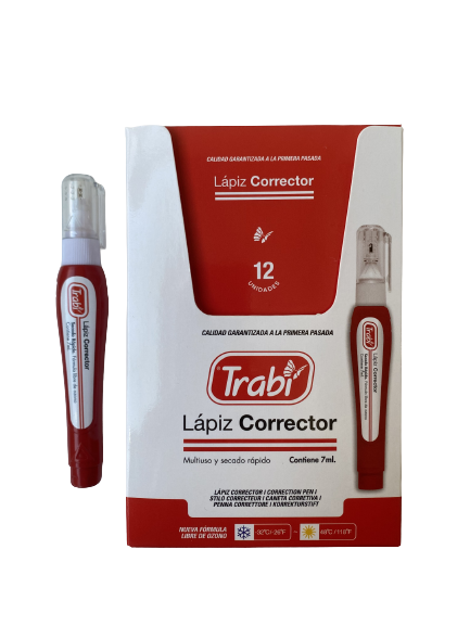 LAPIZ CORRECTOR 7 ML X12 TRABI