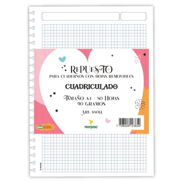 REP A4 680Q REMOVIBLE 90GR 80HJ CUADRO