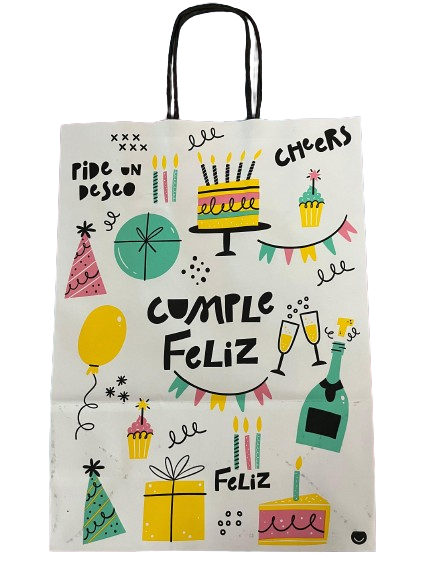 BOLSA FELIZ CUMPLE 22X10X30