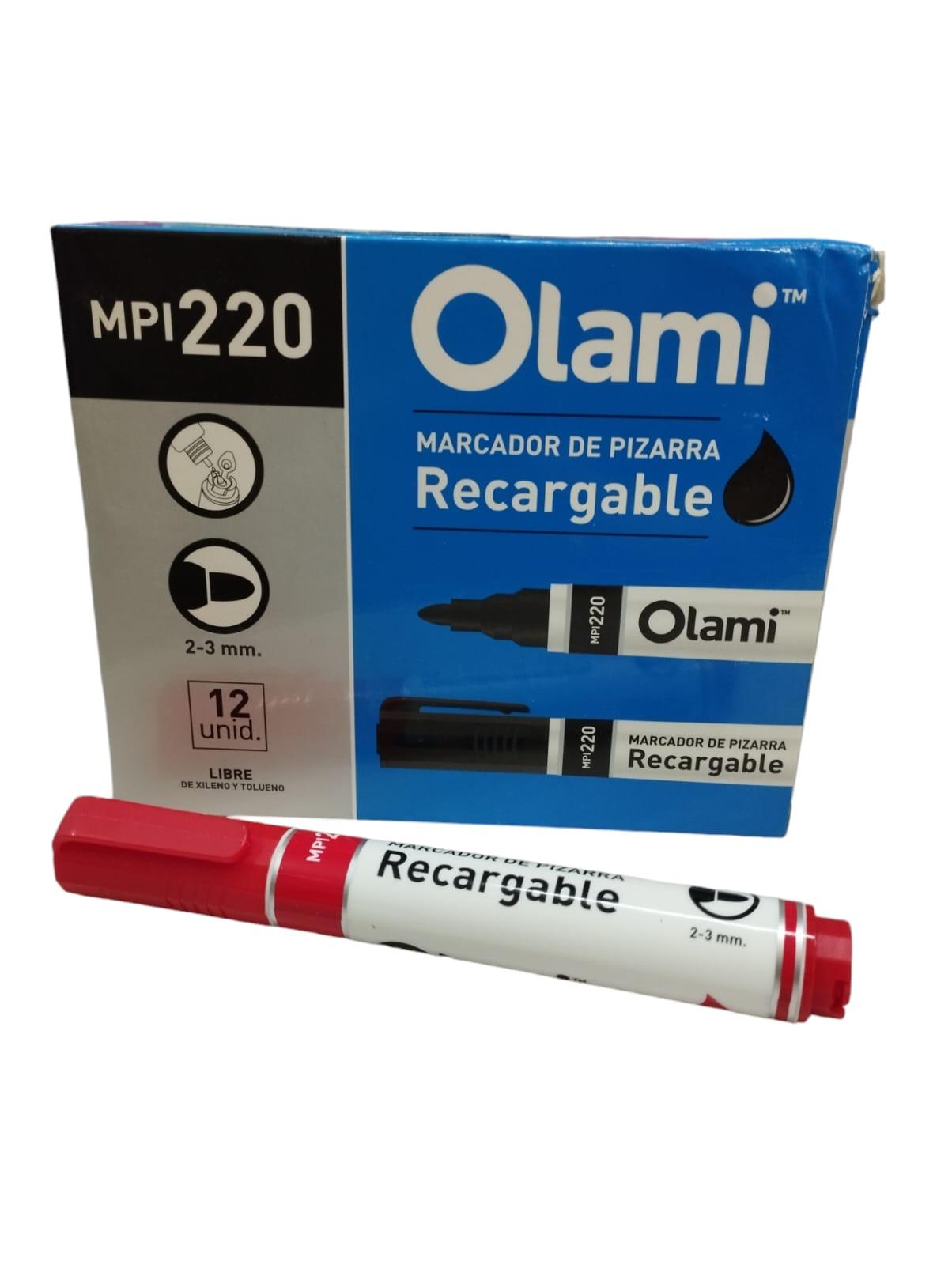 MARCADOR MPI 220 PIZARRA ROJO OLAMI