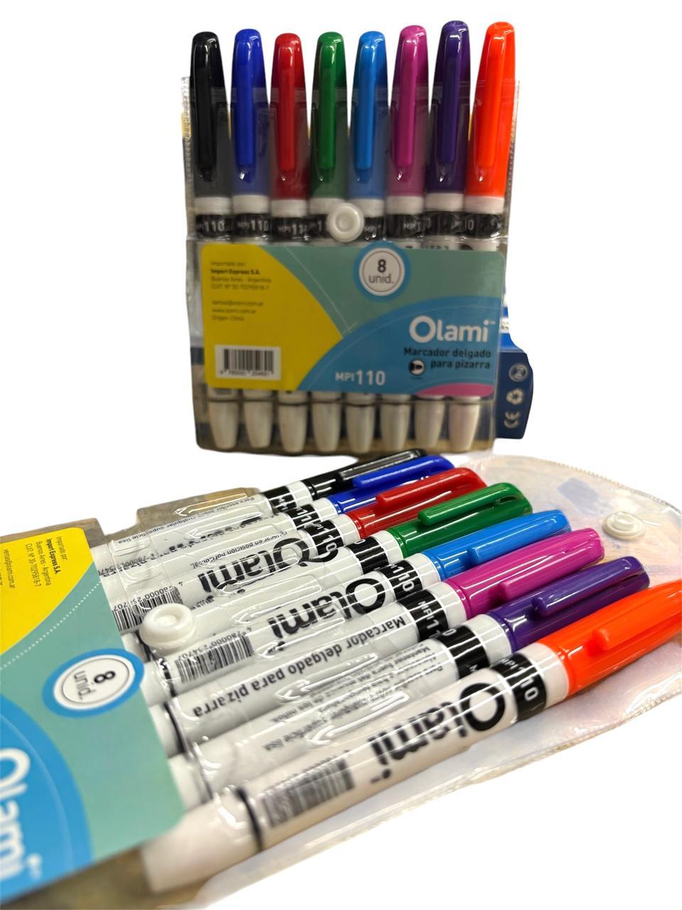 ESTUCHE X8 MARC. PIZARRA OLAMI MPI 110