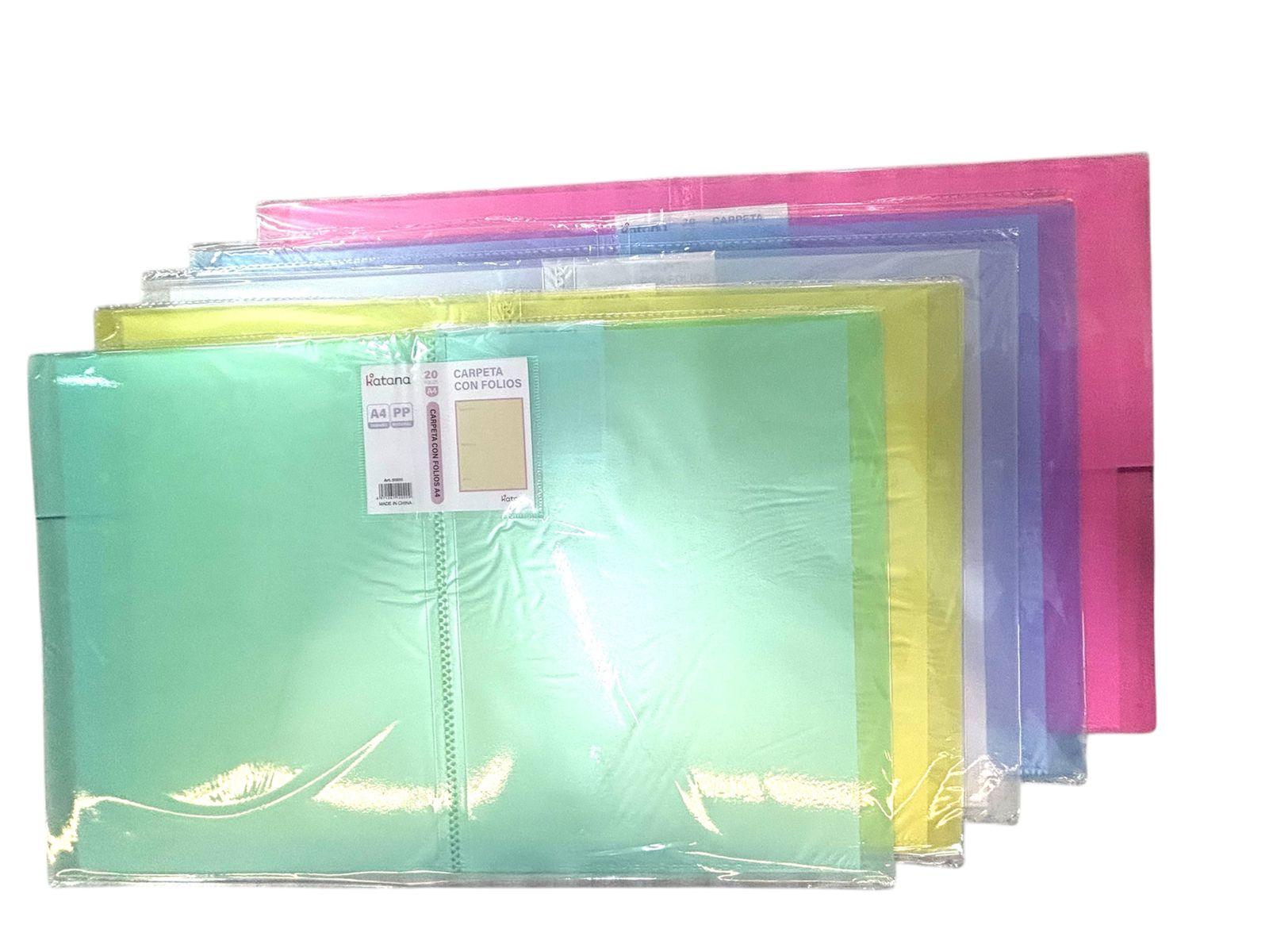 CARPETA CON FOLIO X20 A4 515111
