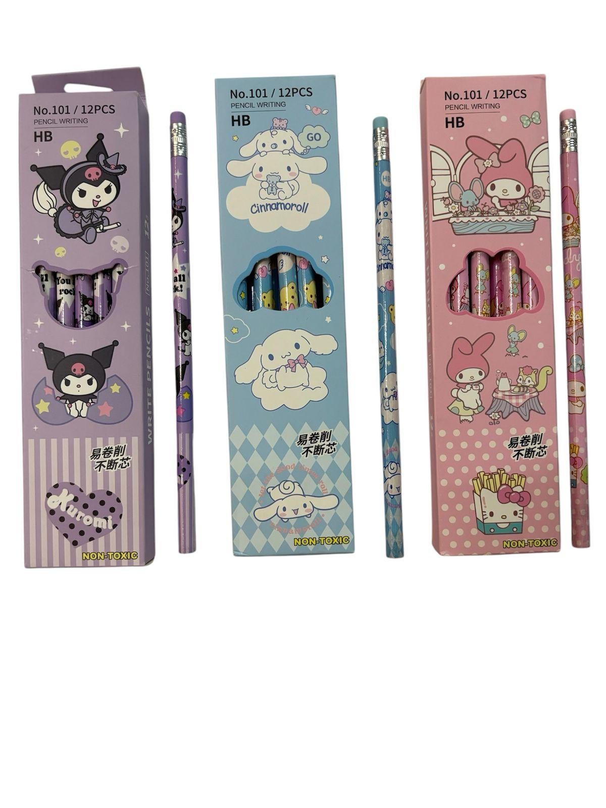 LAPIZ KUROMI KITTY MELODY X12