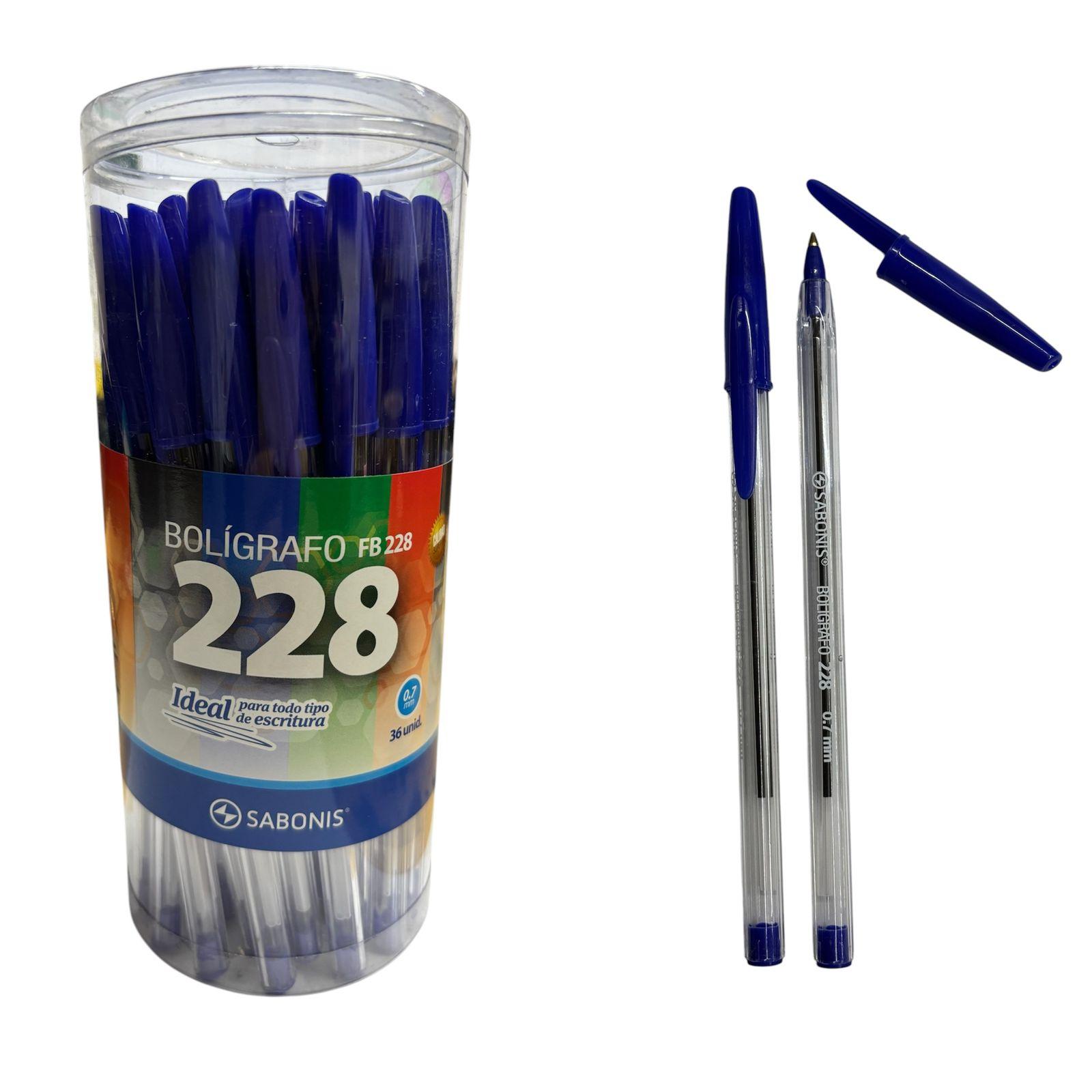 BOLIGRAFO 0,7 FB 228 AZUL X36 SABONIS