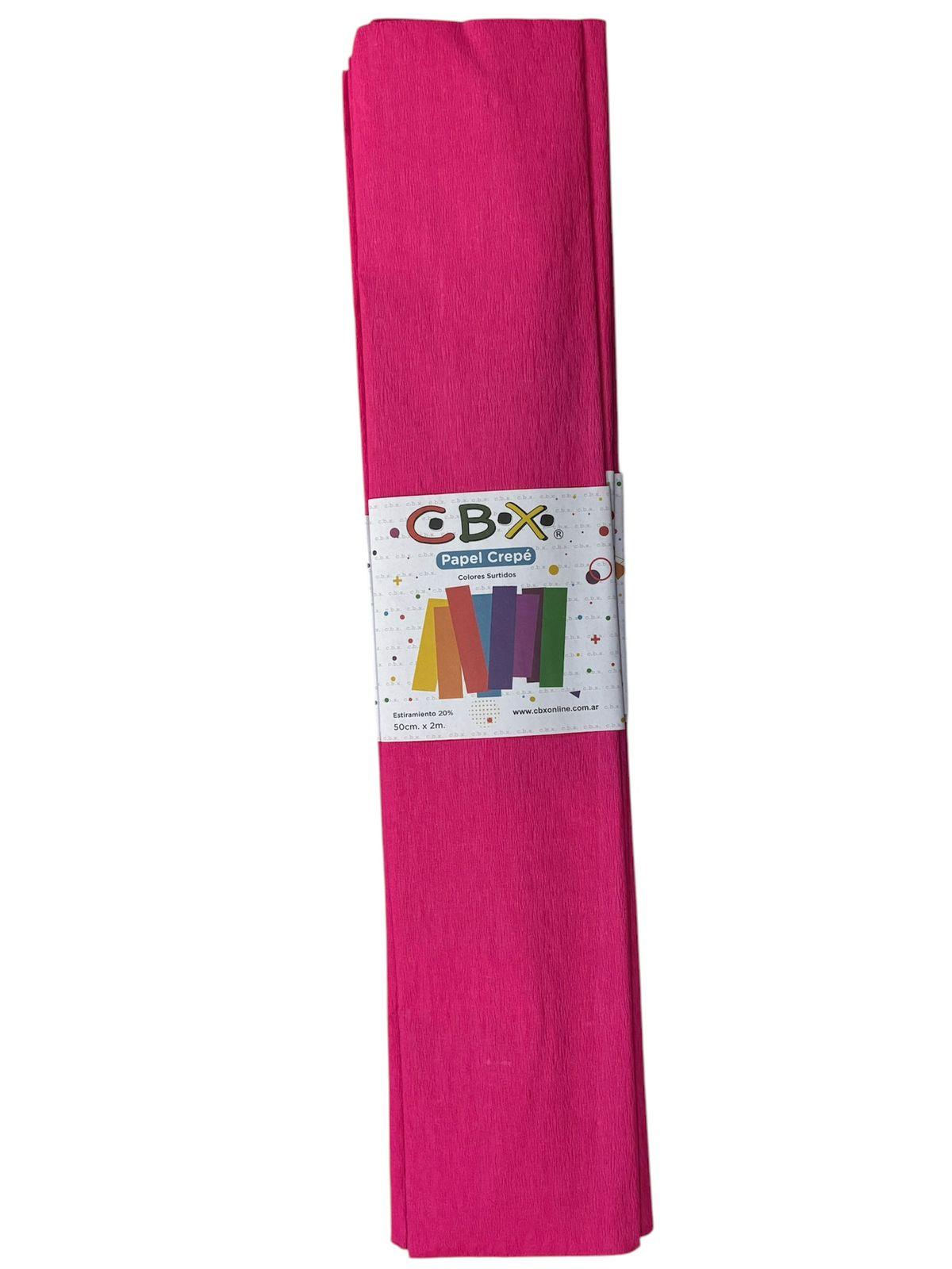 PAPEL CREPE ROSA FLUO X10 CBX