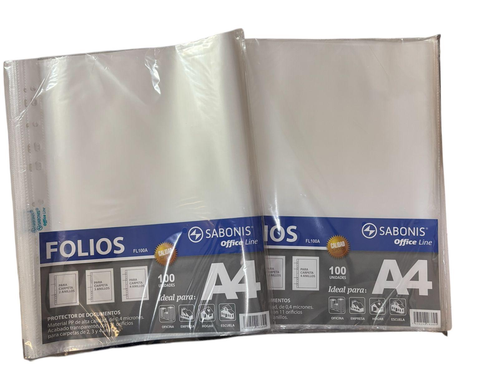 FOLIOS A4 X100 SABONIS