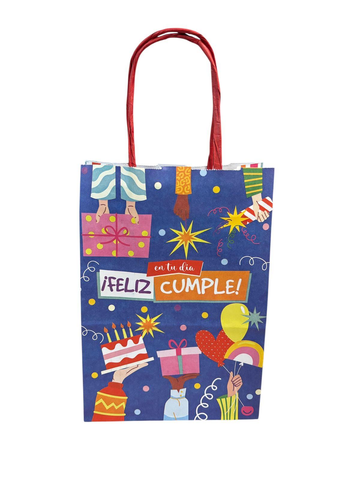 BOLSA FELIZ CUMPLE 14X8X20 FANPACK