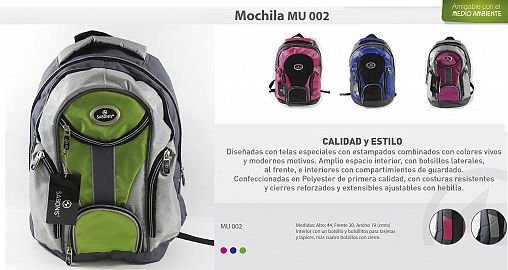 MOCHILA SABONIS MU002 SURT COLOR