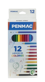 LAPIZ X12  COLORES LARGO PENMAC