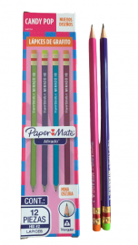 LAPIZ  HB  GRAFITO CANDY POP PAPER MATE