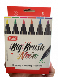 MARC NEON BIG BRUSH PINCEL  X6 TRABI