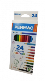 LAPIZ X24 COLORES LARGO PENMAC