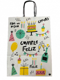 BOLSA FELIZ CUMPLE 22X10X30