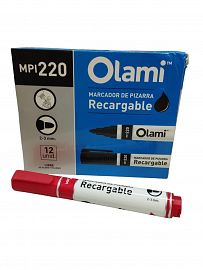 MARCADOR MPI 220 PIZARRA ROJO OLAMI