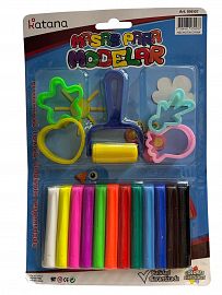 PLASTILINA MODELAR X12 5 MOLDES 516107