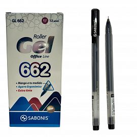 GEL 662 NEGRO ROLLER 0.5 SABONIS X12