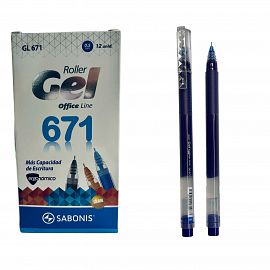 GEL 671 AZUL ROLLER 0.5 SABONIS X12