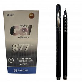 GEL 877 NEGRO ROLLER 0.7 SABONIS X12