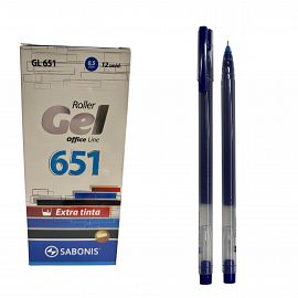 GEL 651 NEGRO ROLLER 0.5 SABONIS X12